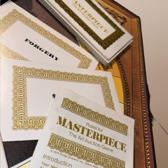 Vintage 1970 Paker Brothers Masterpeice The Art Auctiion Game Complete - Picture 9 of 11